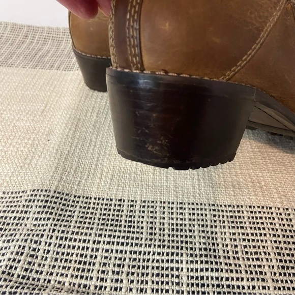 REDWING / Brown Leather Chelsea Ankle Boots Size 7.5 - Picture 14 of 14